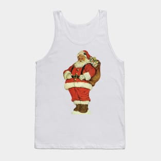 Vintage Christmas Santa Claus Tank Top